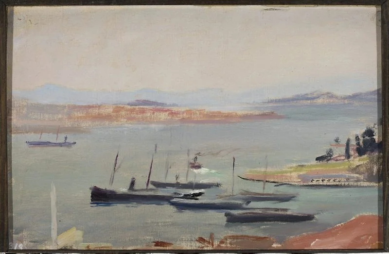 On a ship, at the entry to Bosporus. From the journey to Constantinople, detail