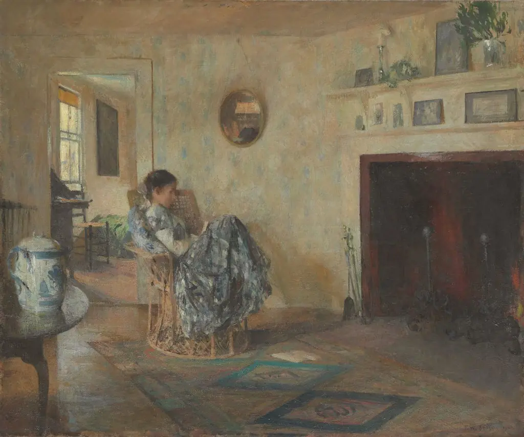 Rainy Day, by Frank Weston Benson, oil, 1906