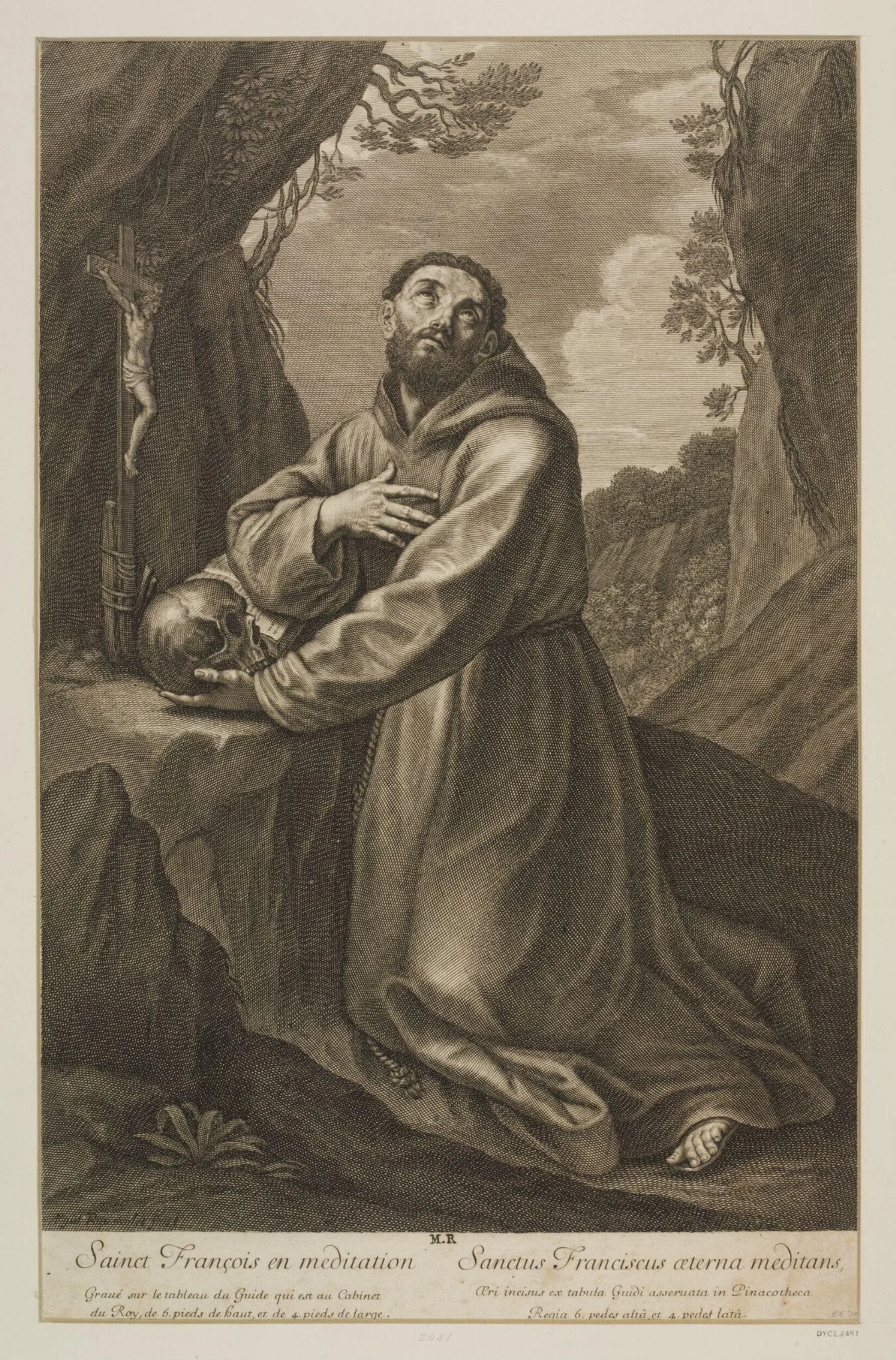 St. Francis in Ecstasy, detail