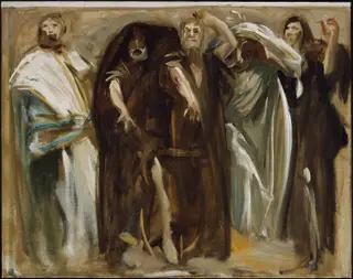 Frieze of the Prophets, by John Singer Sargent, oil, 1896