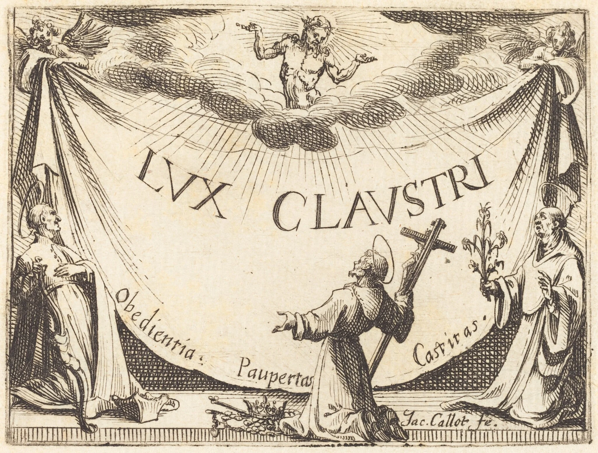 Frontispiece for "The Light of the Cloister", detail