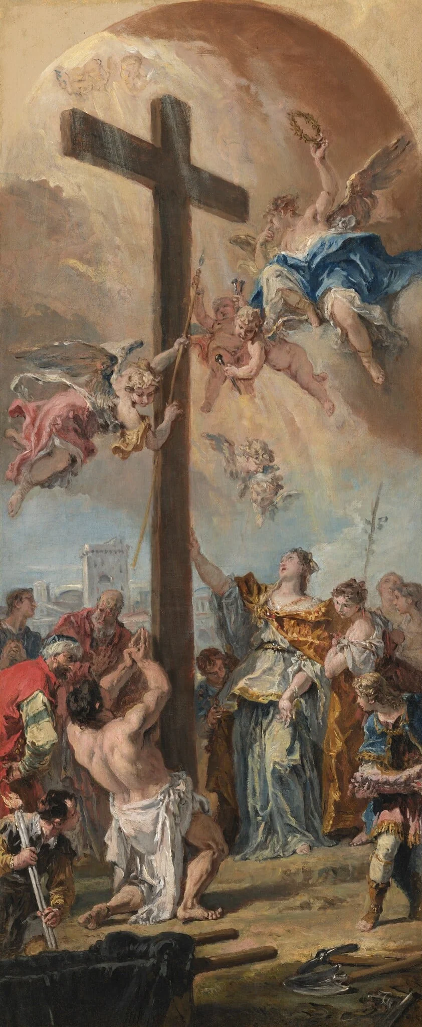 The Exaltation of the True Cross, detail