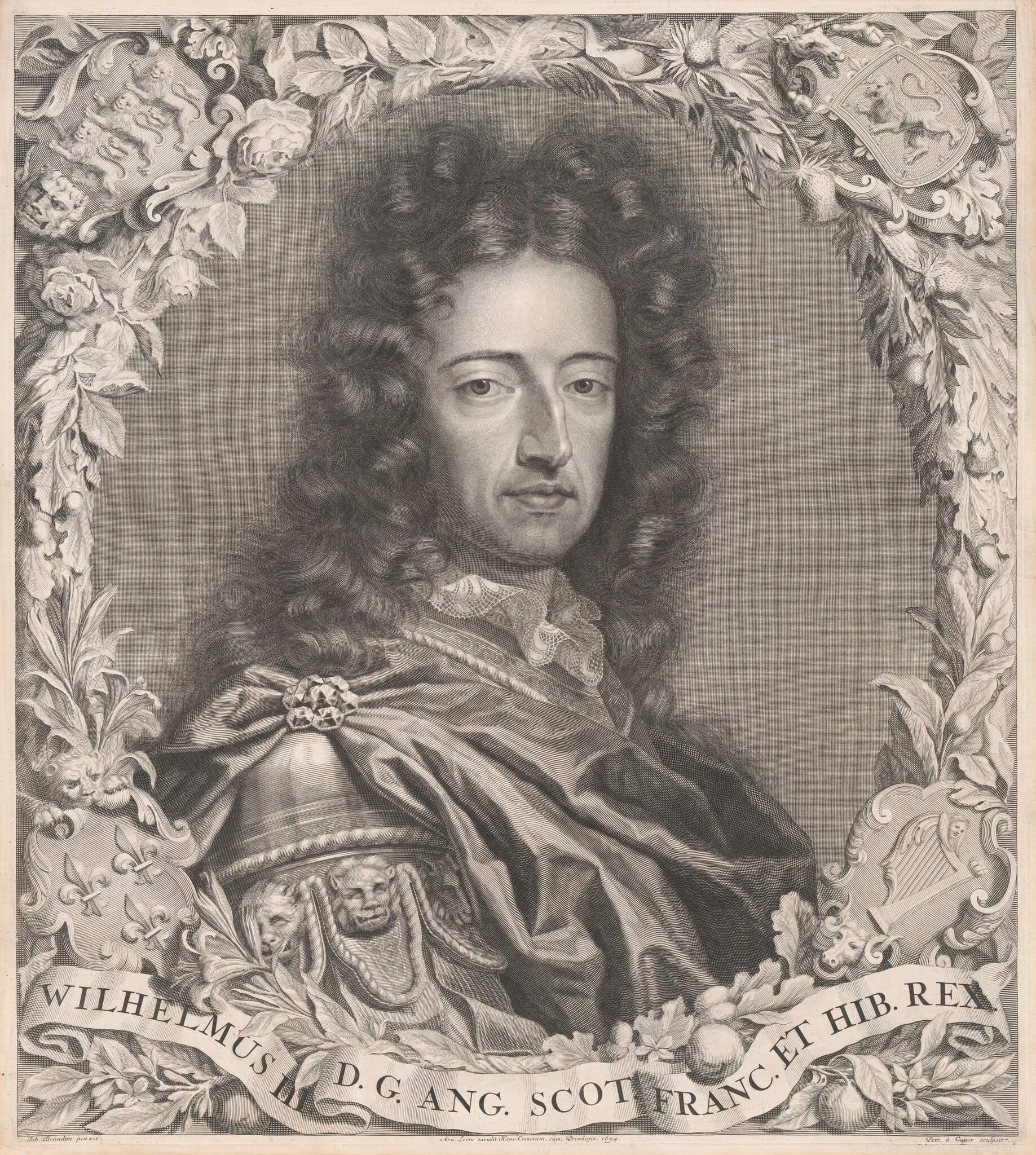King William III, detail