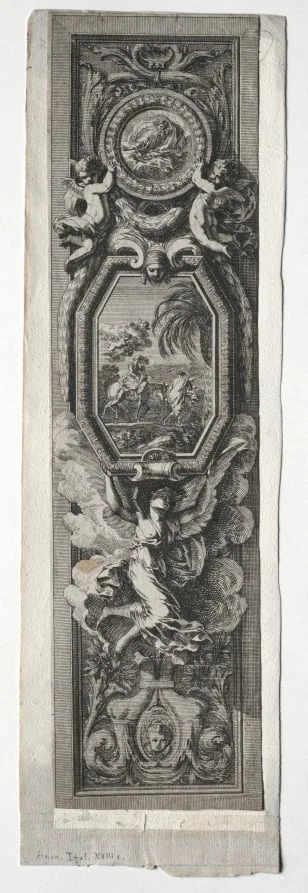 Panel with Vignette of Flight into Egypt, detail
