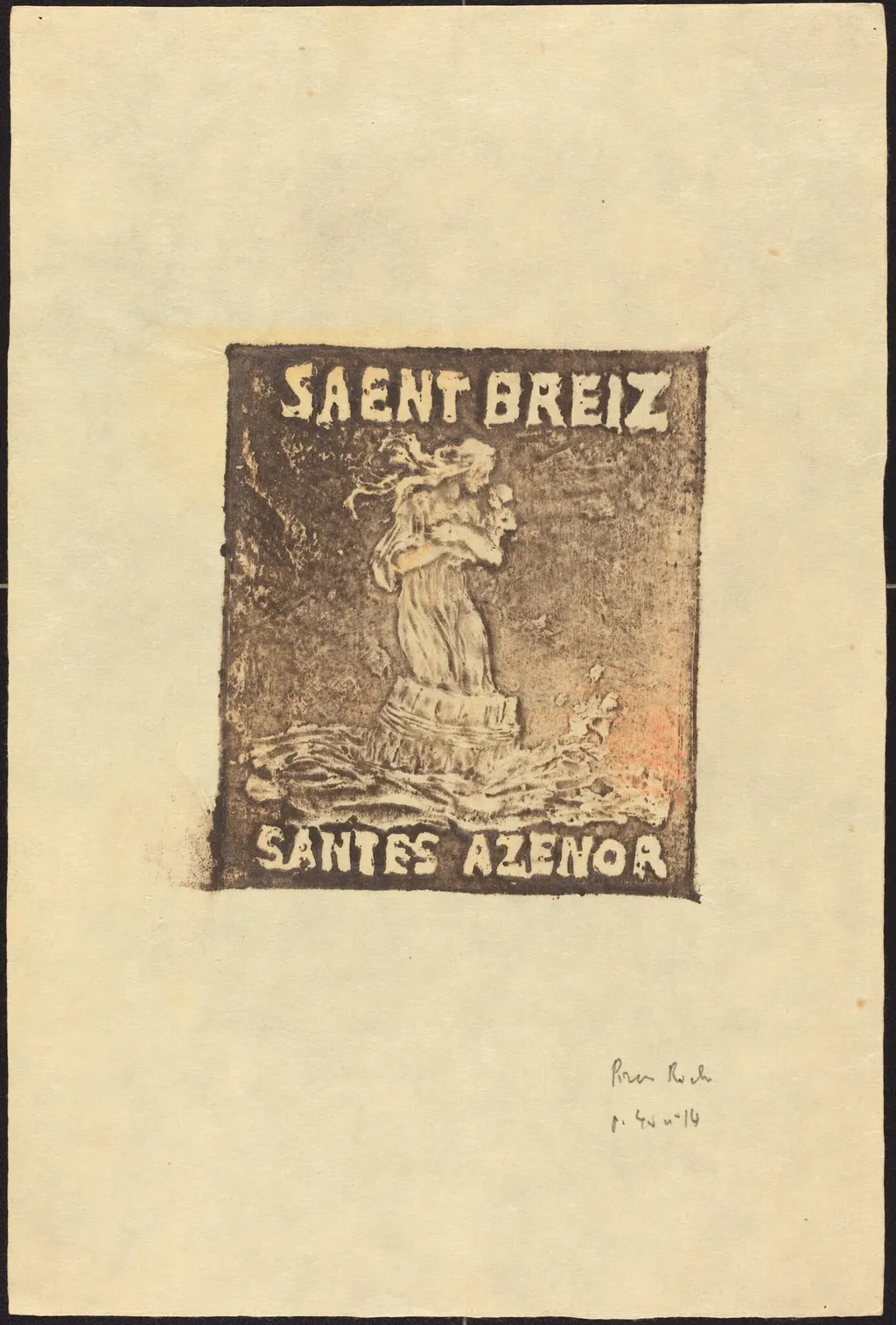 Sainte Azenor de Goelo, by Pierre Roche, 1888