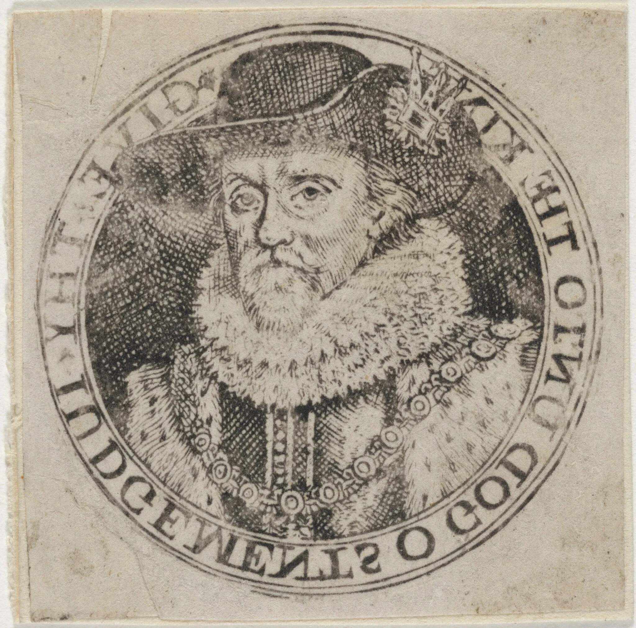 James I, King of England, detail