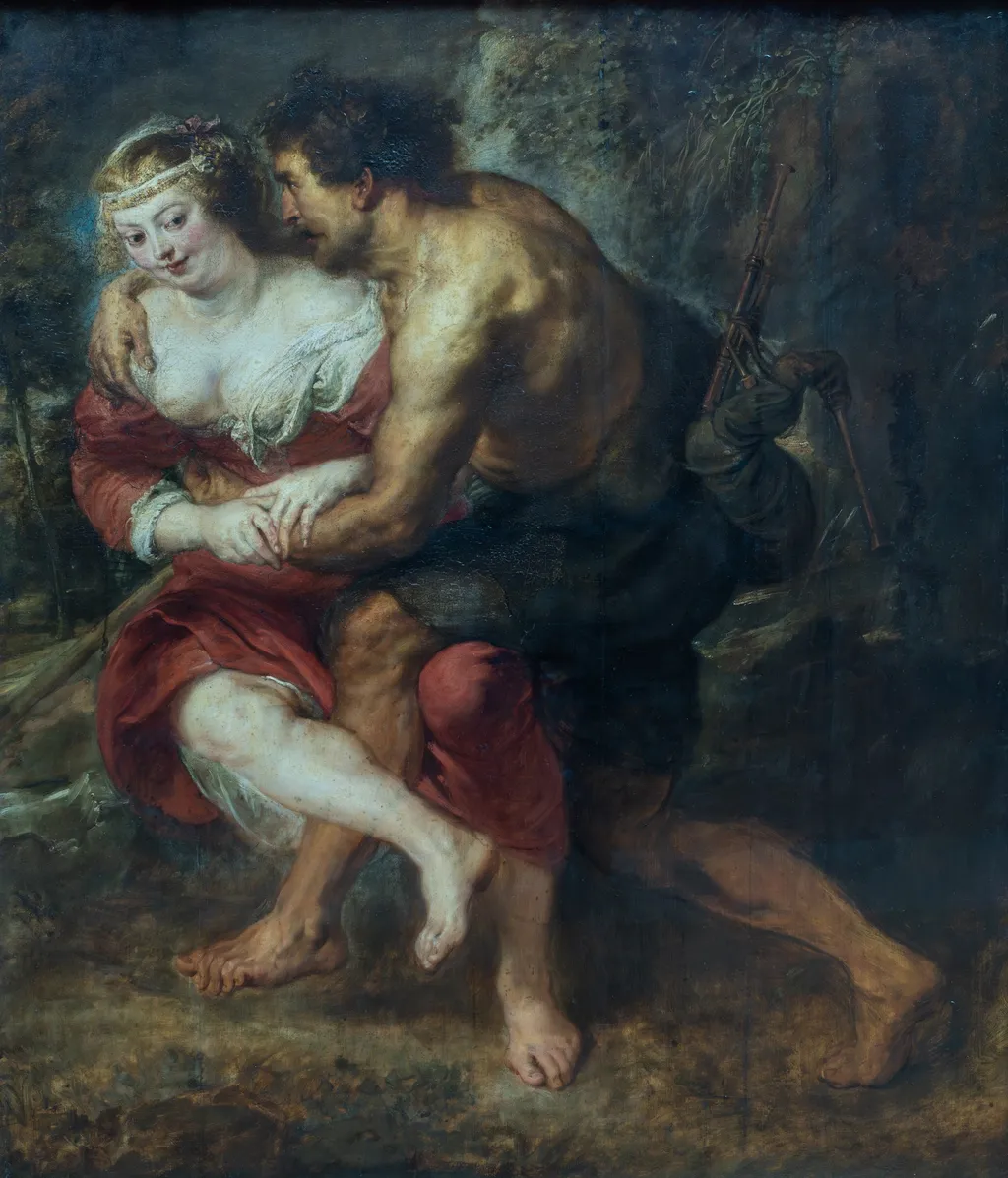 Pastoral Scene (Corydon and Silvia), by Peter Paul Rubens, oil, 1638