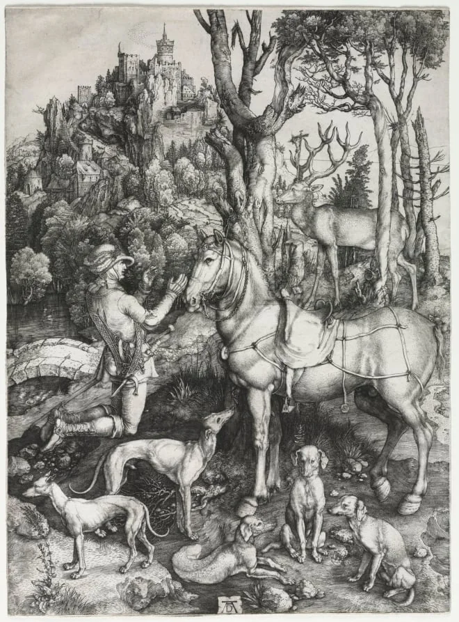 Saint Eustace, detail