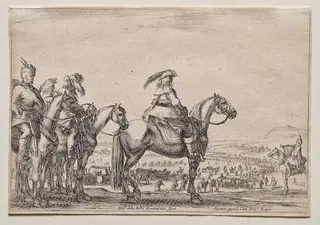 An Enemy on the March, by Stefano Della Bella, 1645