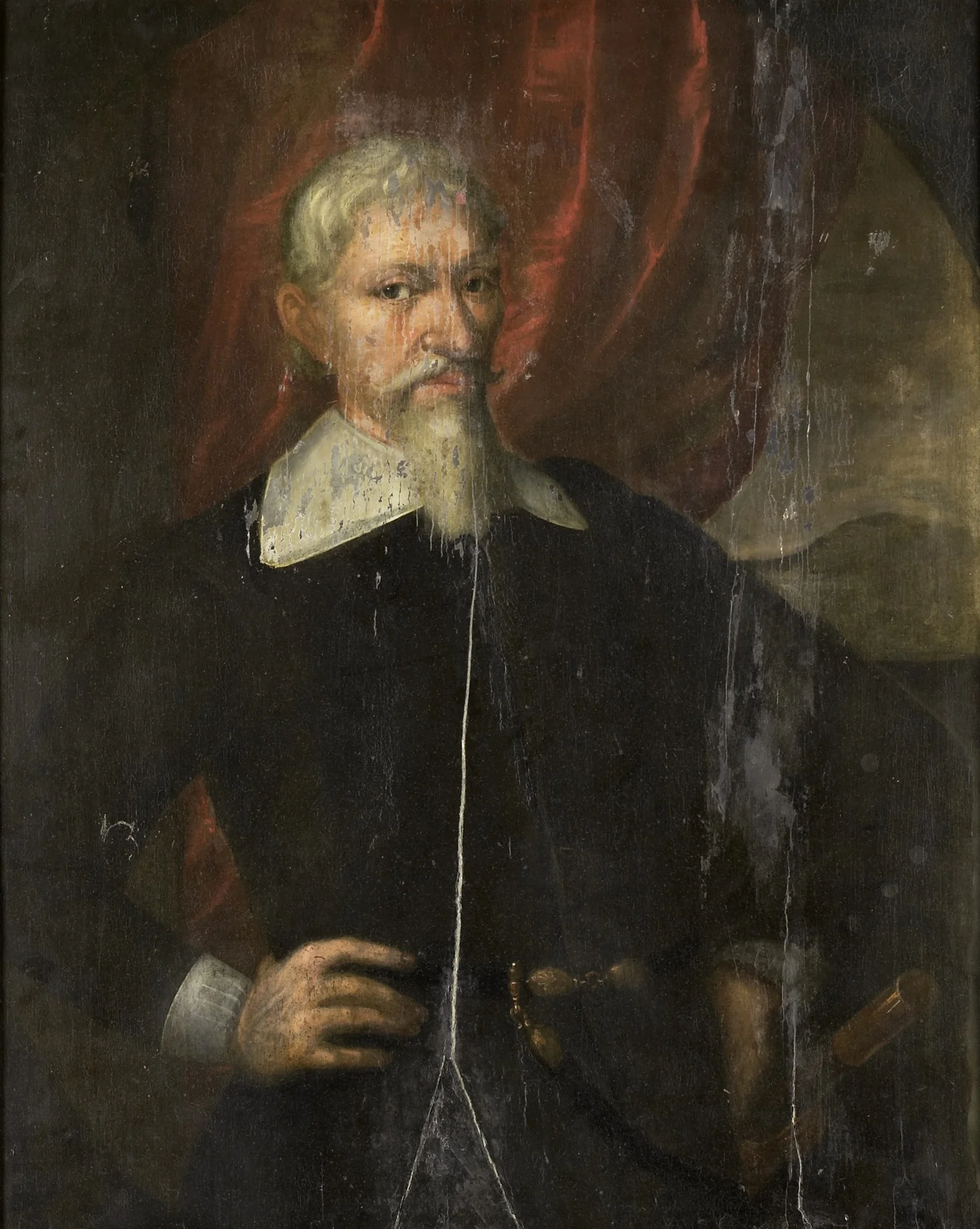 Portrait of Hendrik Brouwer, Governor-General of the Dutch East Indies, detail