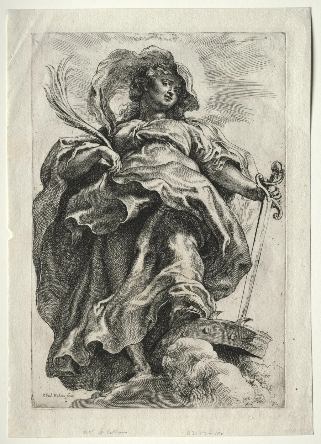 Saint Catherine in the Clouds, by Peter Paul Rubens, 1625
