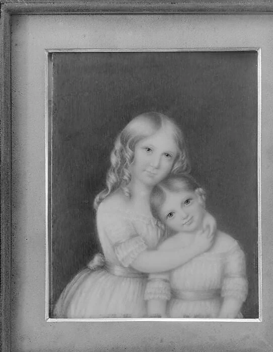 Portrait of Two Girls, detail
