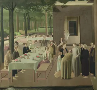 The marriage at Cana, by Winifred Knights, oil, 1923