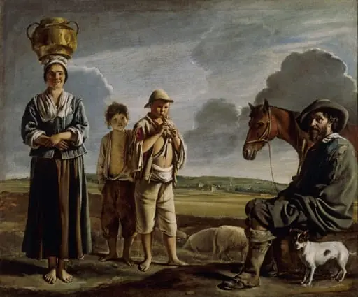 The Resting Horseman, by Louis Le Nain, oil, 1644