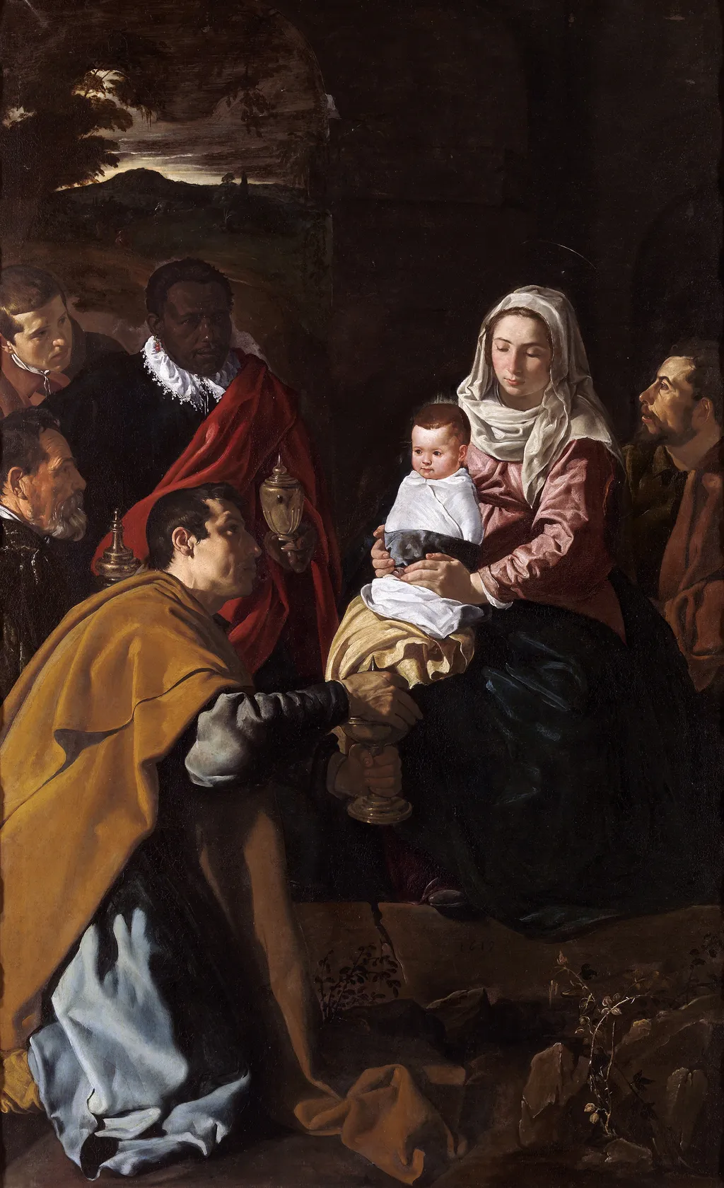 Adoration of the Magi, by Diego Velázquez, oil, 1619