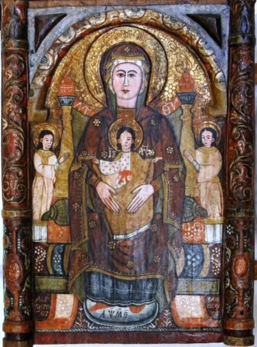 Maica Domnului cu Pruncul, detail