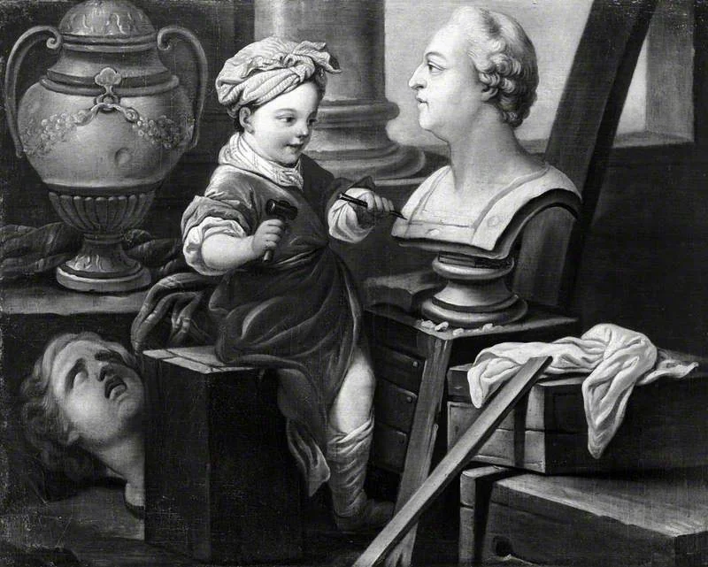 An Allegory of Sculpture, detail