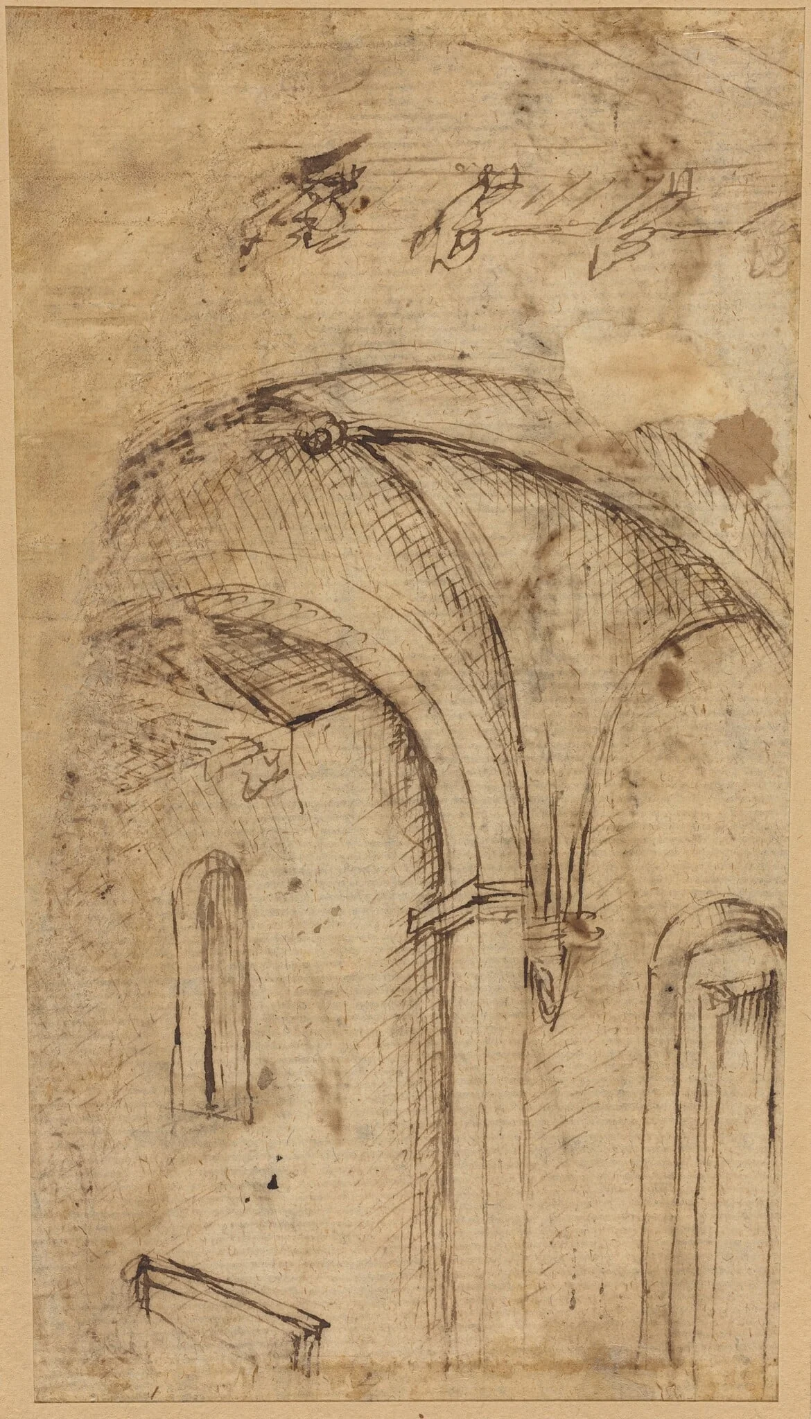 Gothic Vault [verso], detail