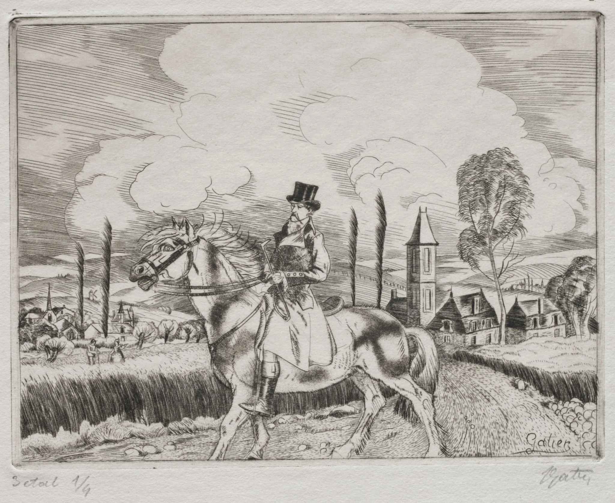 Le vieux gentilhomme, detail