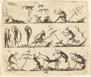 Ornament, by Mathias Beutler, ink, 1602