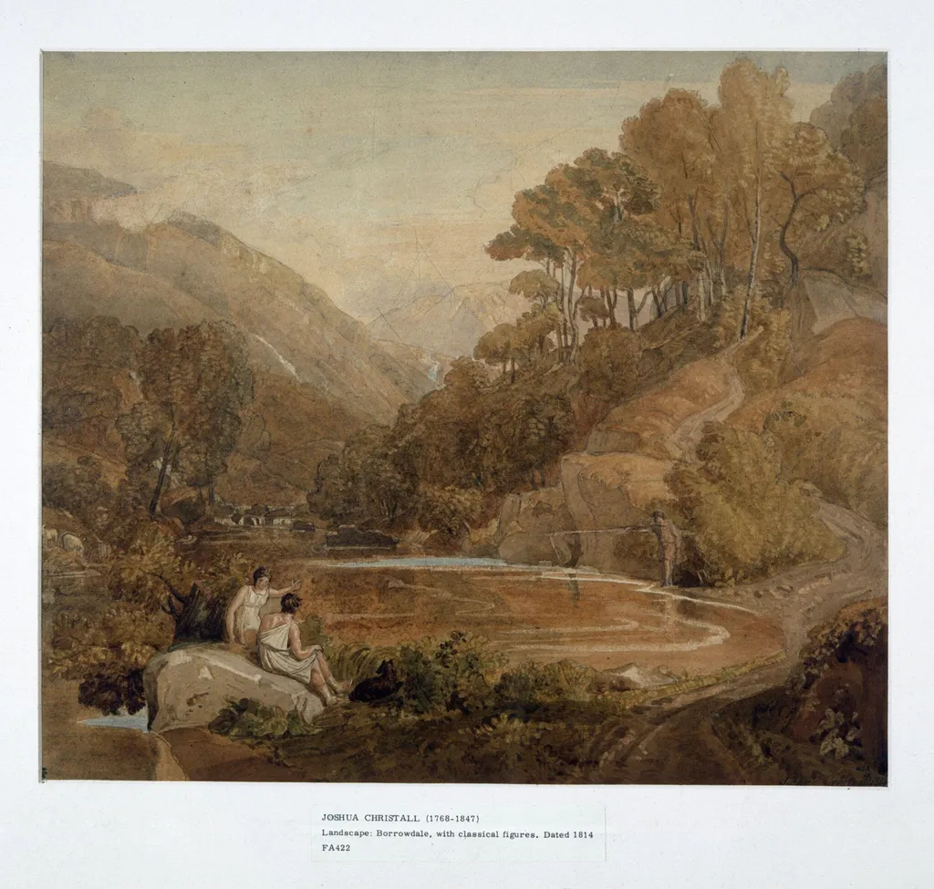 Borrowdale, Cumberland, by Joshua Cristall, watercolor, 1814