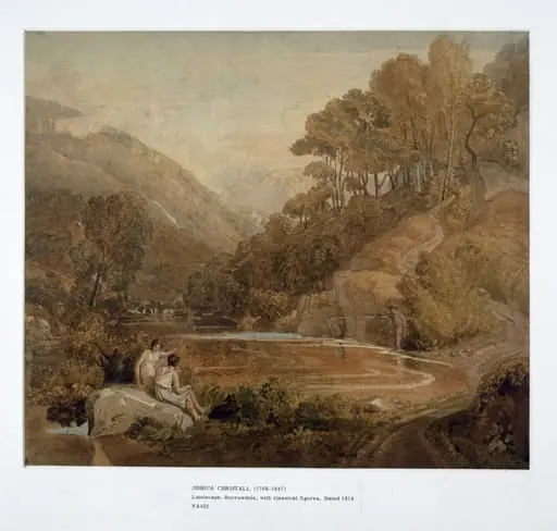 Borrowdale, Cumberland, by Joshua Cristall, watercolor, 1814