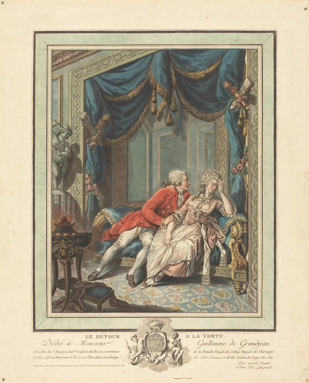 Le retour a la vertu, by Joseph de Longueil, ink, 1761