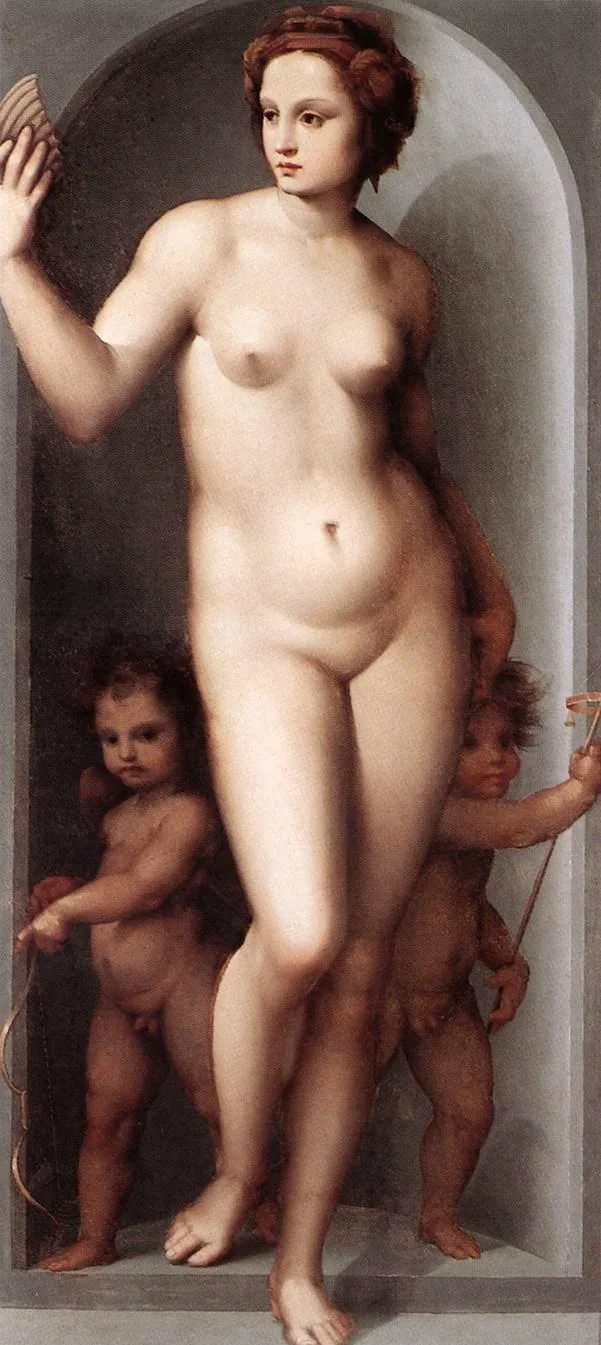 Venus and Two Cupids, detail