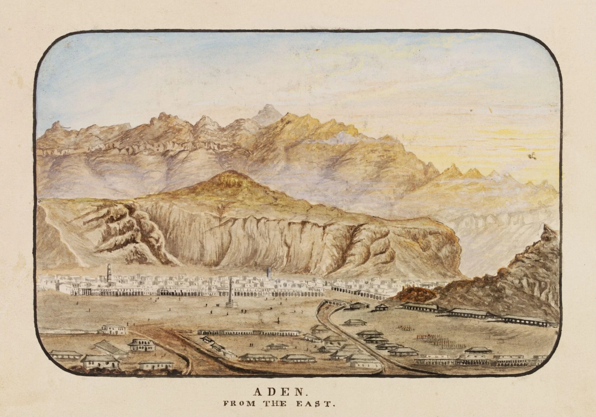 Aden. From the east, detail