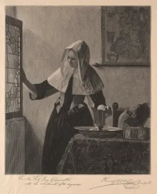 Young Woman at a Window, by Henry Wolf, 1907