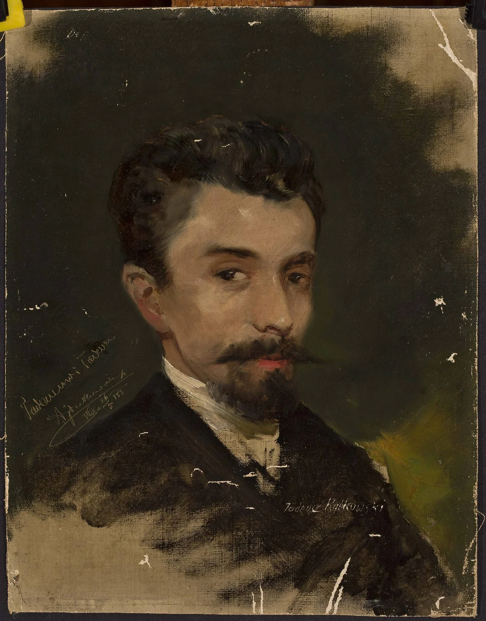 Portrait of Tadeusz Rybkowski, detail