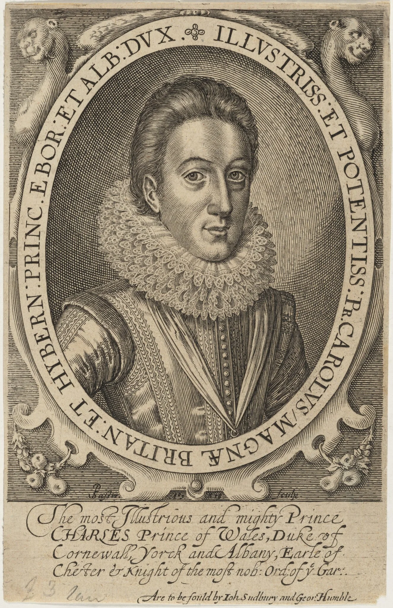 Charles I, King of England, as Duke of York, detail