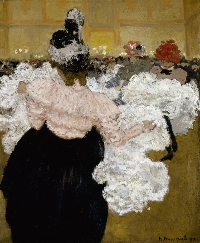 At the Moulin Rouge, by Henri Evenepoel, oil, 1899