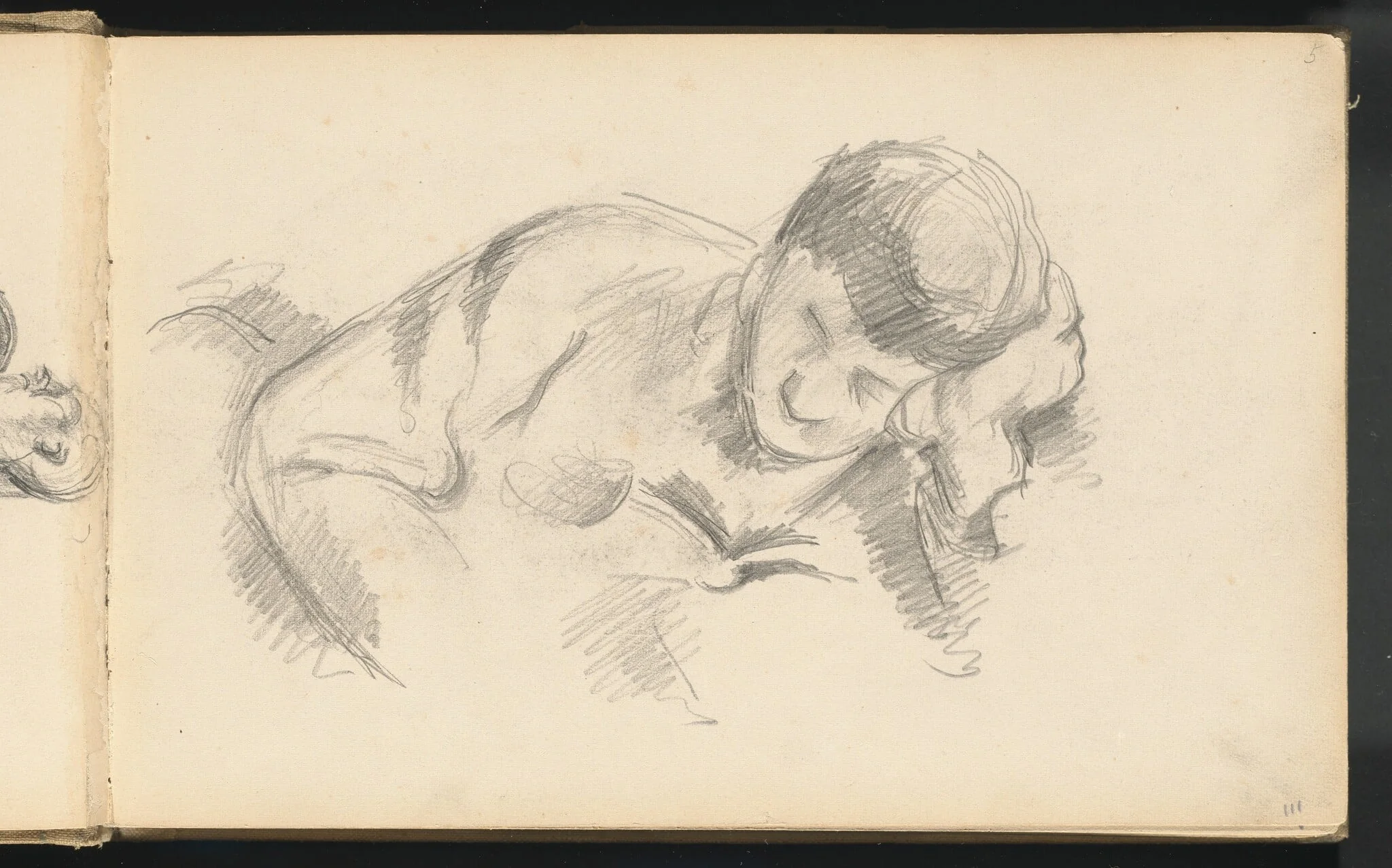The Artist's Son Leaning on his Elbow, detail