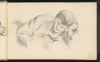The Artist's Son Leaning on his Elbow, by Paul Cézanne, graphite, 1887