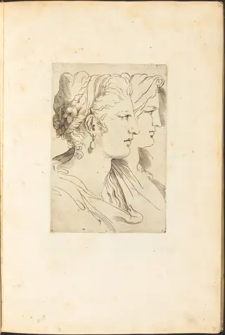 Print from Drawing Book, by Luca Ciamberlano, ink, 1615