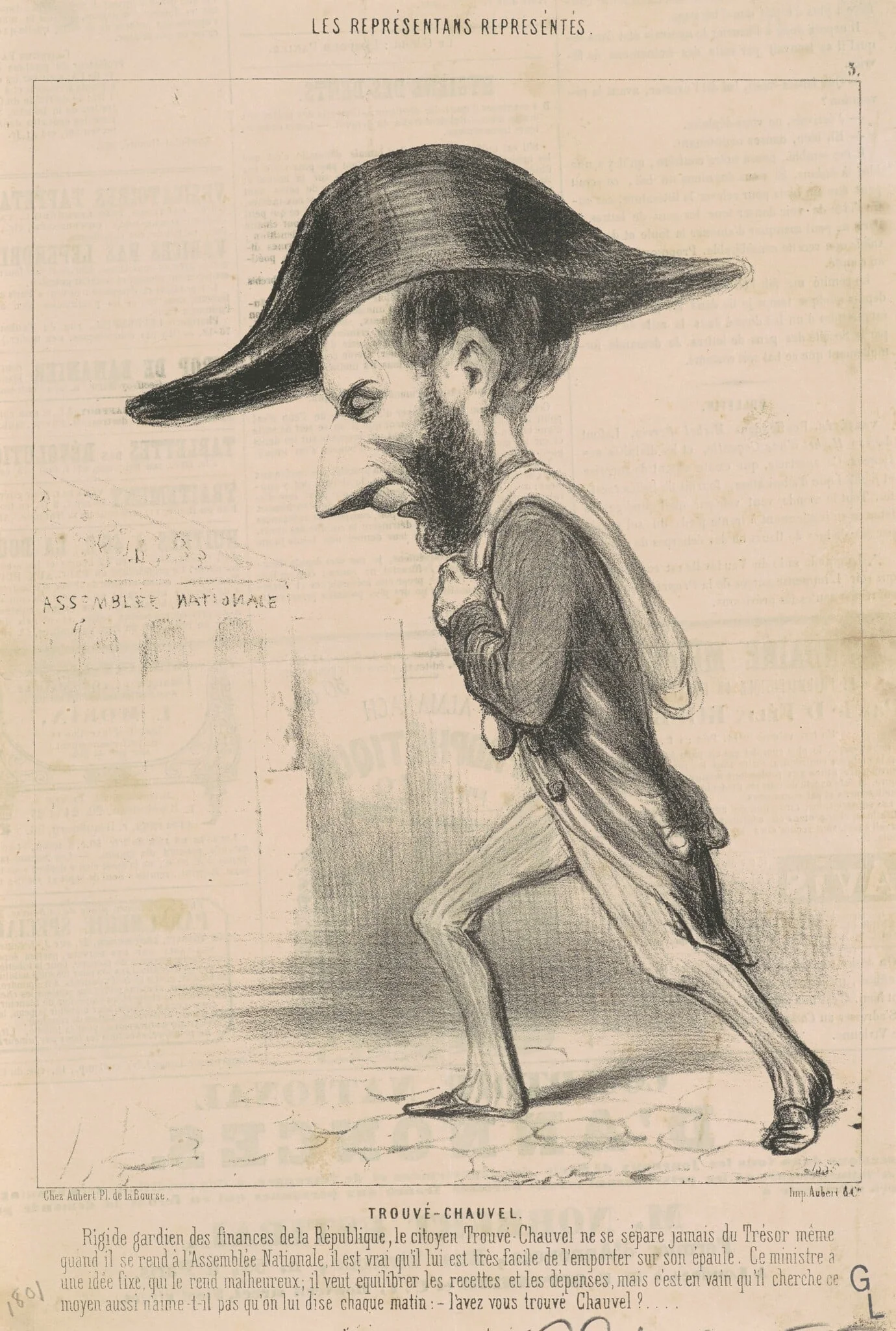 Ariste trouvé Chauvel, detail