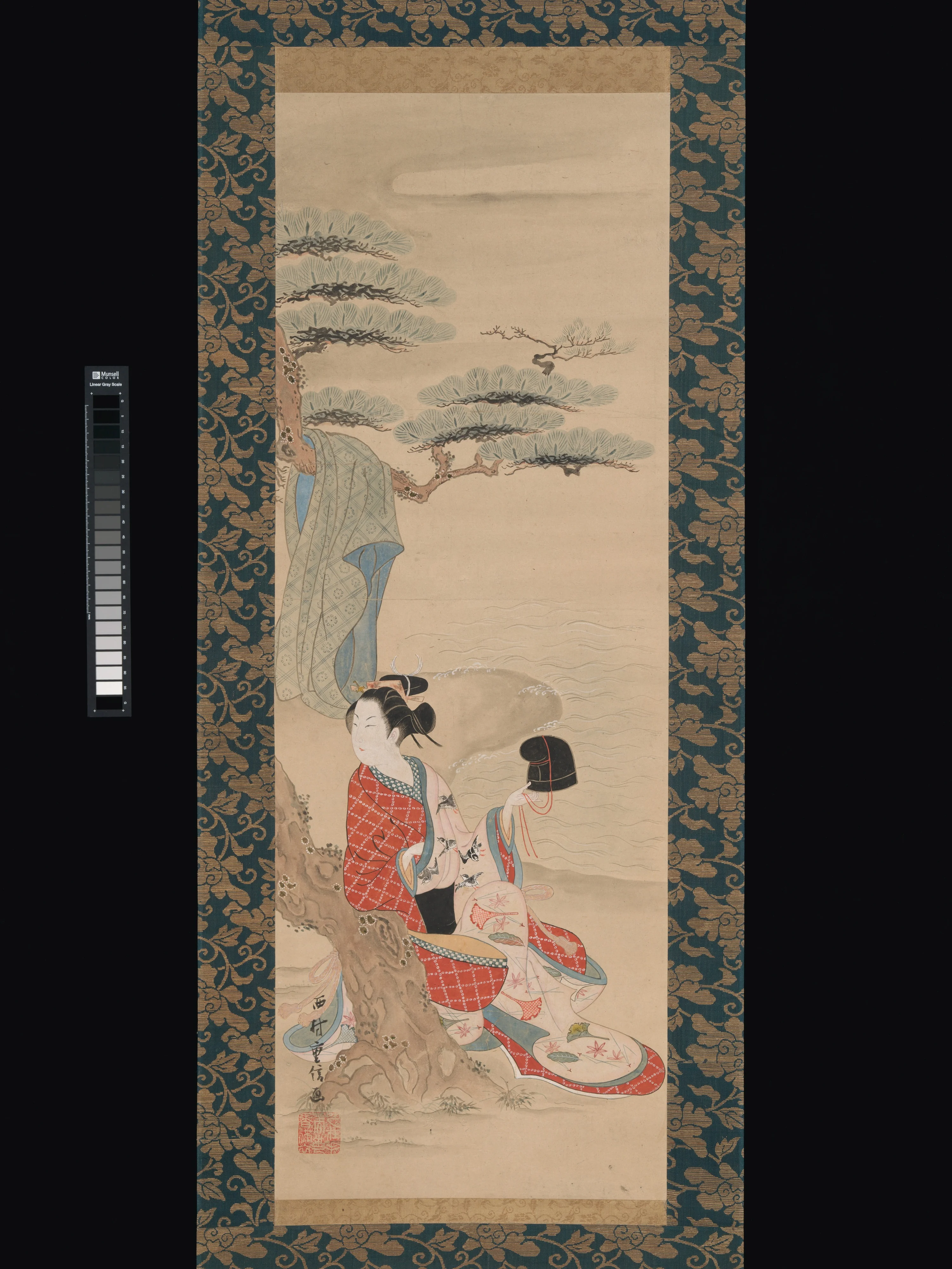 The Brine Maiden Matsukaze, detail
