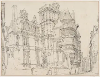 Angers-Maison duc D'Anjou, by John Junior Burgess, 1833