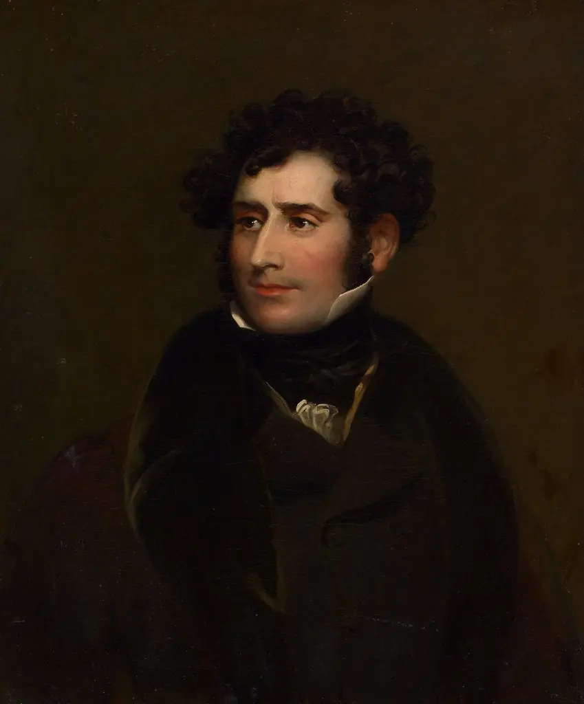James William Wallack, by Charles Robert Leslie, oil, 1837