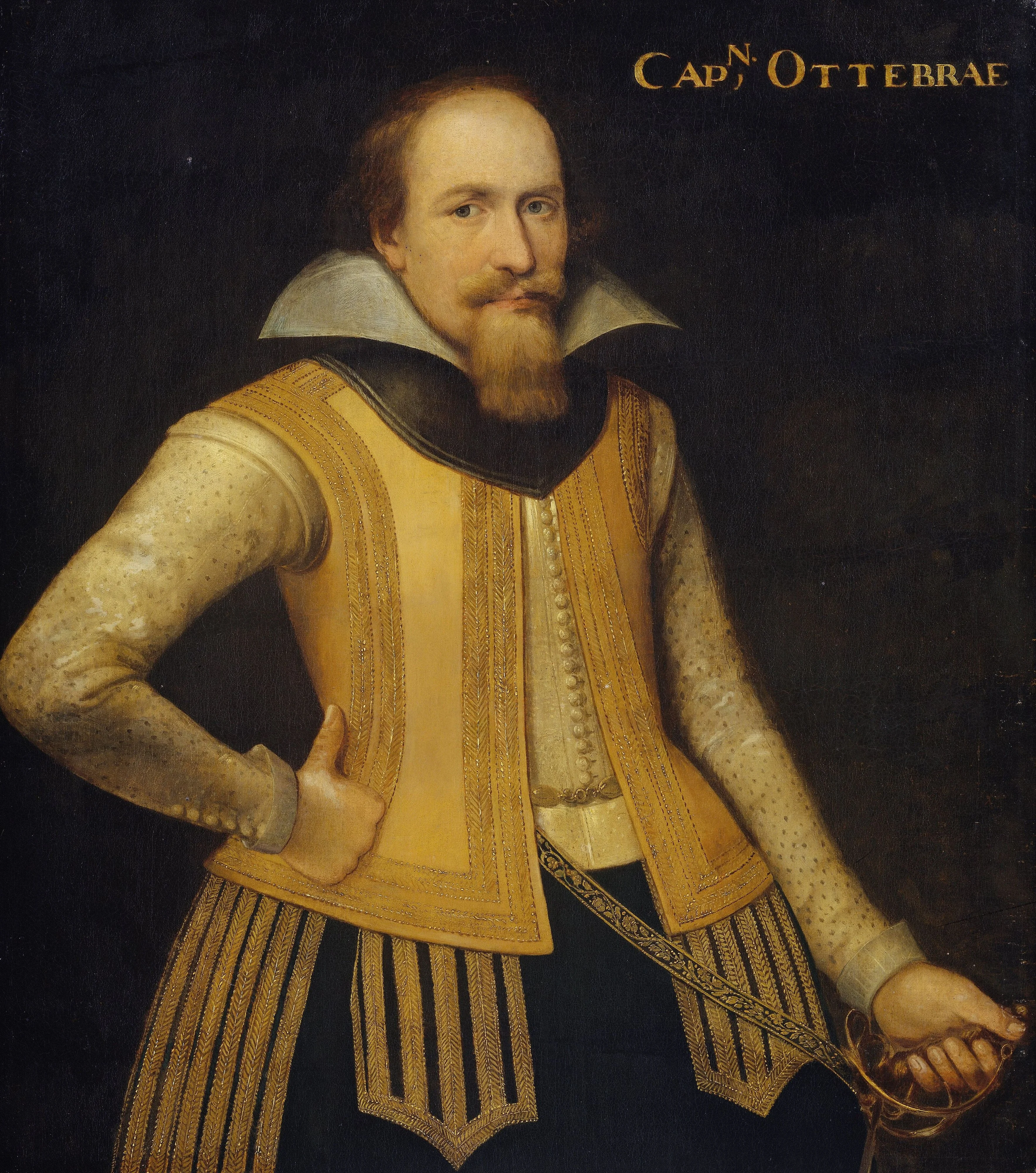Portrait of Otto Brahe (1578-1652), detail