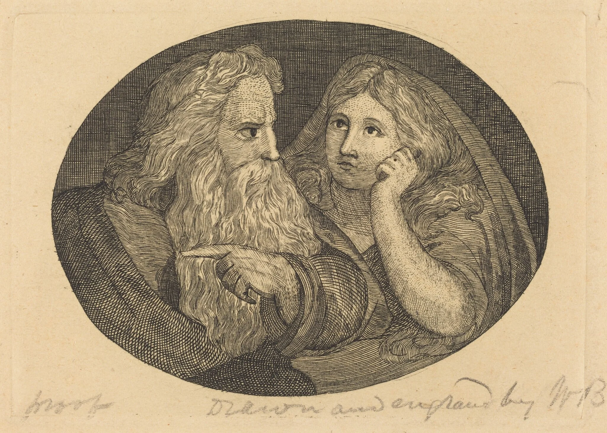Lear and Cordelia, detail