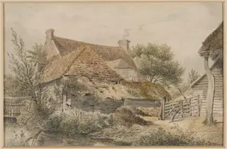 Near Esther, Surrey, by Joseph Powell, watercolor, 1821
