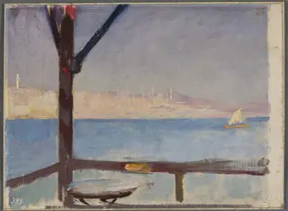 View of Constantinople from the ship. From the journey to Constantinople, by Jan Ciągliński, unspecified, 1897