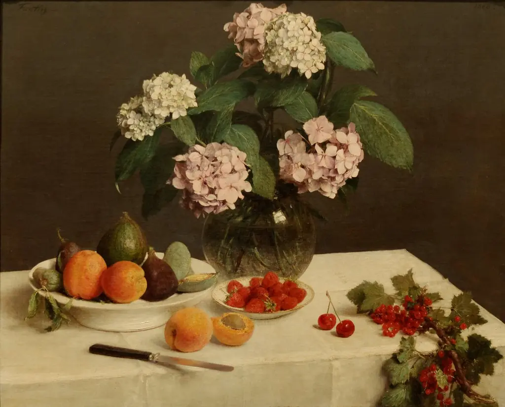La table garnie, by Henri Fantin-Latour, oil, 1866