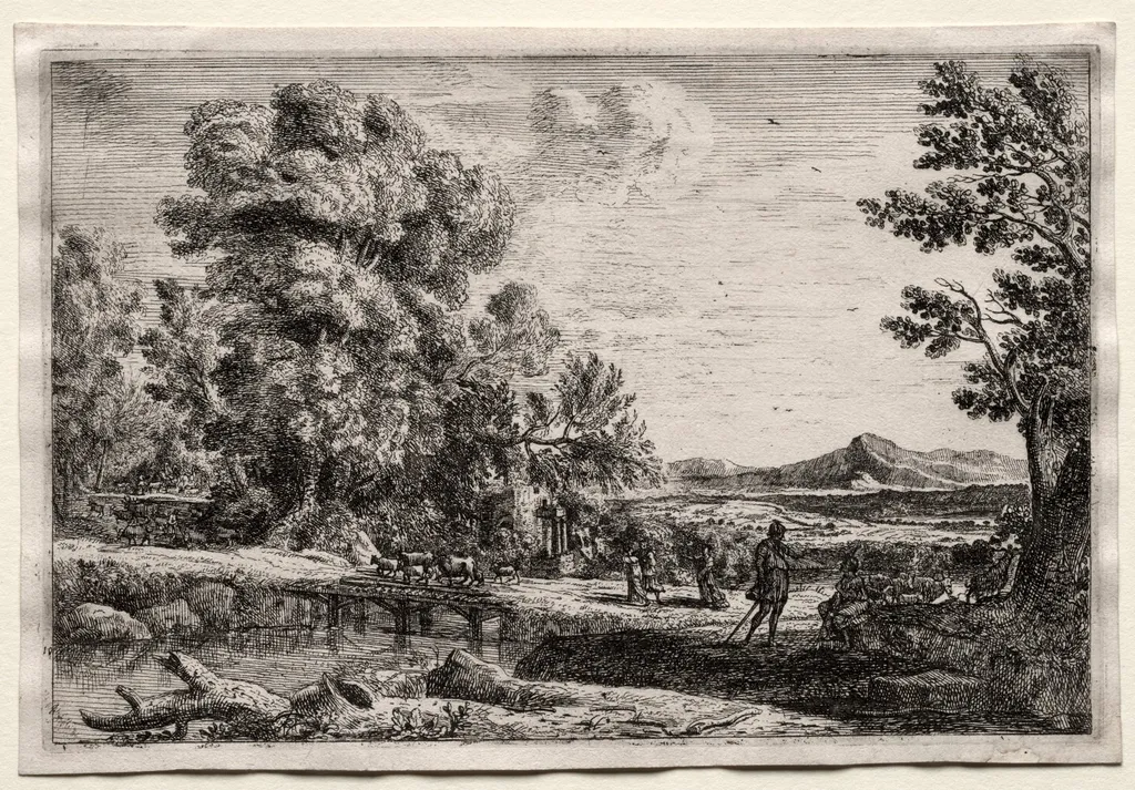 The Wooden Bridge, by Claude Lorrain, 1640