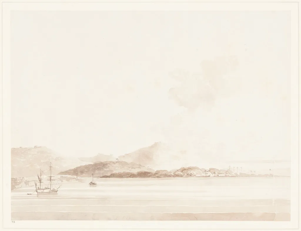 A View in India, by William Daniell, graphite, 1788