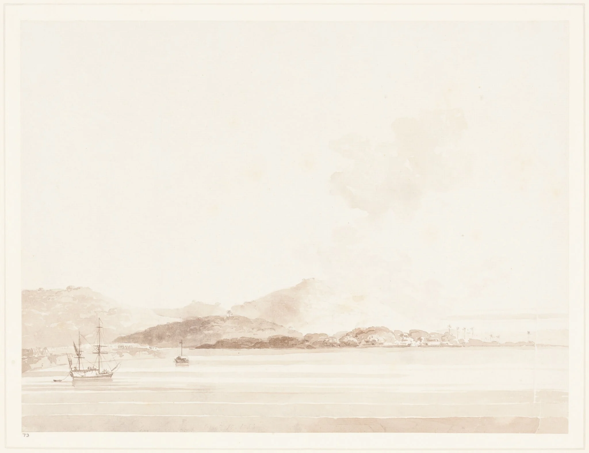 A View in India, detail