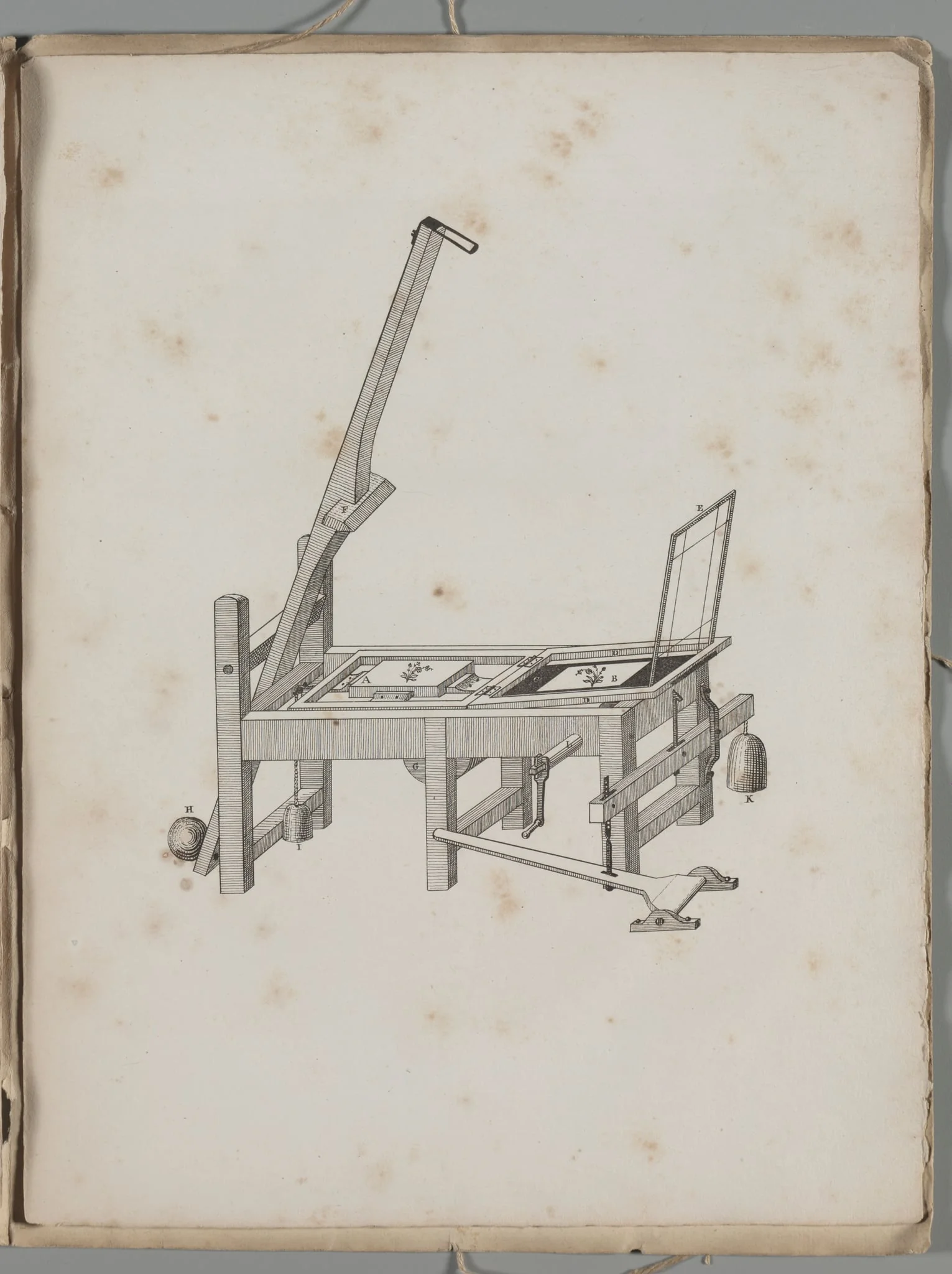 Art of the Lithograph: Printing Press, detail