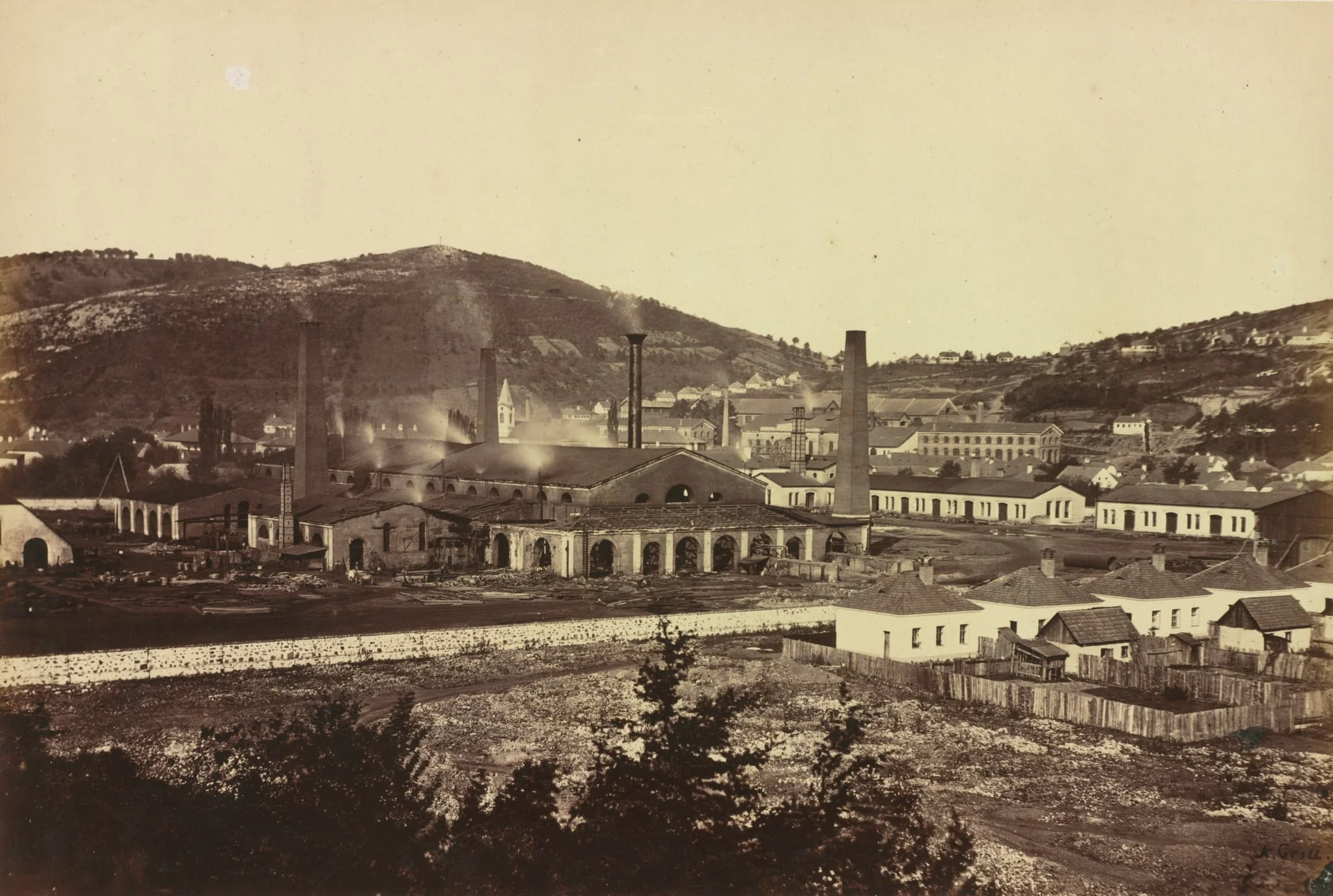 Ironworks in Reschitza, detail